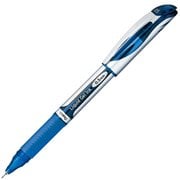 ゲルインキボールペン ENERGEL(エナージェル) キャップ式 0.5mm インク色:青 本体色:シルバー ニードルチップ 速乾 BLN55-C