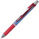 ゲルインキボールペン ENERGEL（エナージェル） 0.5mm ノック式 インク色：赤 本体色：ブルー ニードルチップ 速乾 BLN75-B