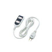 安全タップ 2P 3個口 ホワイト 2m TAP-N035-20