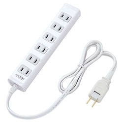 G-LINEタップ 2P 6個口 ホワイト 1m TAP-G001W-10