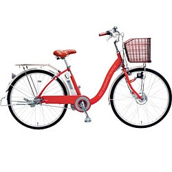 電動アシスト自転車(26型) CY-SPE26DK-R(レッド) エナクル