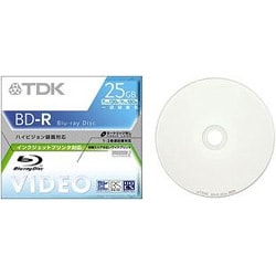 BDV-R25PWS [録画用BD-R  Ver.1.1 1-2倍速　25GB 1枚 インクジェットプリンタ対応］
