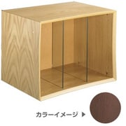 LP-QUBE/DO [QUBE(キューブ） レコードラック ダークオーク]