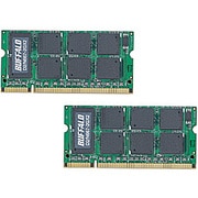PC2-5300 DDR2 667MHz SDRAM S.O.DIMM2枚組 200Pin 2GB×2 D2/N667-2GX2