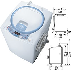 ヨドバシ Com 日立 Hitachi タテ型洗濯乾燥機 8 0kg Nw D8hx A ブルー 洗乾 白い約束 通販 全品無料配達