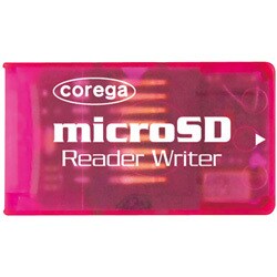 microSD専用 カードリーダ・ライタ レッド CG-MICSDCRR