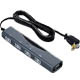 G-LINEタップ 2P・4個口 2m TAP-G002AGY (グレー)