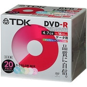 DR47PWMC20S ［DVD-R 4.7GB 16倍速対応 インクジェットプリンタ対応 ワイドプリント仕様 カラーミックス スリムタイプケース入り 20枚］