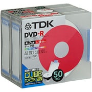 DR47PWC50CS ［DVD-R 4.7GB 16倍速対応 インクジェットプリンタ対応 ワイドプリント仕様 キューブケース入り 50枚］