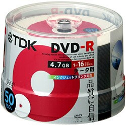 DVD-R 4.7GB 16倍速対応 インクジェットプリンタ対応 ワイドプリント仕様 ポットケース入り 50枚 DR47PWC50PS