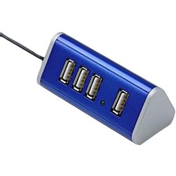 USB2.0対応 マグネット内蔵4ポートハブ 限定カラーブルー HBH4TRBL