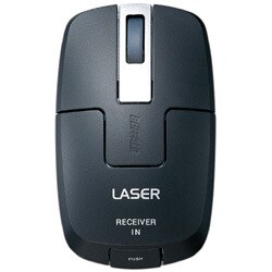 無線(27MHz)レーザー式マウス ブラック BLMUWNSBKA