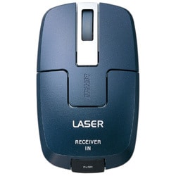 無線(27MHz)レーザー式マウス ネイビー BLMUWNSNBA