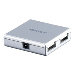 USB2.0ハブ セルフパワー＆バスパワー両対応 4ポート シルバー BHB4U2A15SVA