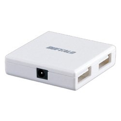 USB2.0ハブ セルフパワー＆バスパワー両対応 4ポート ホワイト BHB4U2A15WHA