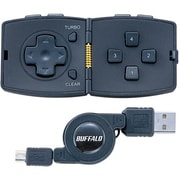 出張便利シリーズ USB接続 ゲームパッド 巻取りモデル ブラック BBTGC01BKA