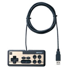 連射機能搭載 8ボタン デジタル対応 USBゲームパッド ブラック BGCFC801BKA