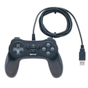 連射機能搭載 10ボタン USBゲームパッド ブラック RoHS指令準拠 BGCUD1002BKA