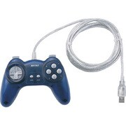 連射機能付 8ボタン USBゲームパッド ブルー BGCUD801BLA