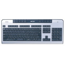 USB2.0/1.1対応 無線（27MHz）キーボード 単体モデル シルバー BKBUWJ109ALSV