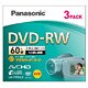 ビデオカメラ用 8cmDVD-RW 両面 60分 3枚 LM-RW60J3