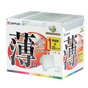 CD/DVDスリムケース 20枚パック ホワイト ECD20WHT