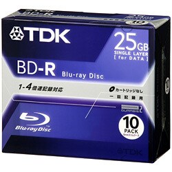 BDD-R25X10A ［ブルーレイディスク 片面1層 25GB 4倍速追記型 10枚］