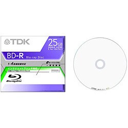 BDD-R25PWA ［ブルーレイディスク 片面1層 25GB インクジェットプリンタ対応 ワイドプリント仕様 4倍速追記型 1枚］