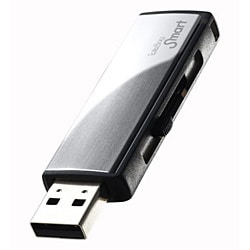 USB2.0対応 フラッシュメモリー ToteBag Smartシリーズ 1GB ミラーシルバー TB-AT1G/S