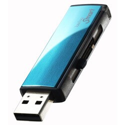 USB2.0対応 フラッシュメモリー ToteBag Smartシリーズ 2GB ターコイズブルー TB-AT2G/B