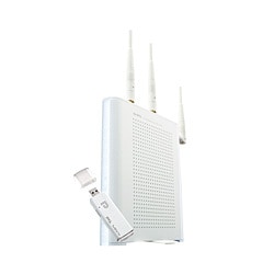 Draft IEEE802.11n/IEEE802.11b/g対応 無線LANブロードバンドルータ+無線LAN USBアダプタ MZK-W04N-PKU