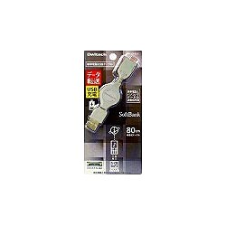 OWL-CBJD(W)-S [携帯電話USBケーブル SoftBank用 データ転送+USB充電 白]