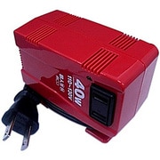 海外旅行用変圧器 ダウントランス（110-130V→100V・定格容量40W） MBT-1240（レッド）