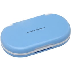 メディアケース ポータブル 8 ブルー [PSP-1000/2000/3000用]