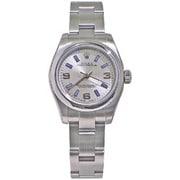 OYSTER PERPETUAL(オイスター パーペチュアル)シルバー369 ブルーインデックス 自動巻き レディース 並行輸入品 176200