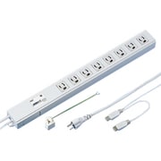 USB連動タップ 3P 8個口 2m TAP-RE4UN