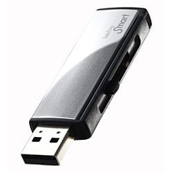 USB2.0対応 フラッシュメモリー ToteBag Smartシリーズ 4GB ミラーシルバー TB-AT4G/S