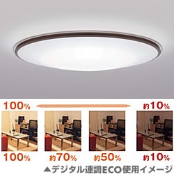 スリムシーリング照明（10-14畳） 15LKZ606SG（昼光色・リモコン付） デジタル連調光ECO10