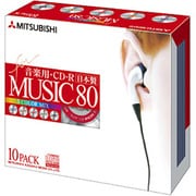 MUR80YH10 [音楽用 CD-R 80分 カラーMIX 10枚] ヨドバシカメラオリジナル MUR80YH10