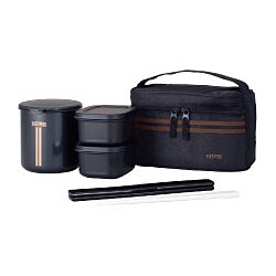 保温弁当箱（ご飯容量：1.8杯） DBP360-MBK（メタリックブラック）