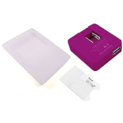 RT-N3C1/R (レッド) [iPod nano 3rd用 プレミアムシリコンジャケット/USB ACアダプタ/液晶保護フィルムセット]