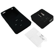 RT-CL8C1/B (ブラック) [iPod classic 80GB用 プレミアムシリコンジャケット/USB ACアダプタ/液晶保護フィルムセット]