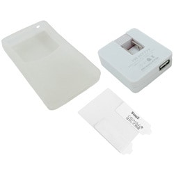 RT-CL16C1/W (ホワイト) [iPod classic 160GB用 プレミアムシリコンジャケット/USB ACアダプタ/液晶保護フィルムセット]
