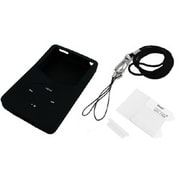 RT-CL8C2/B （ブラック） [iPod classic 80GB用 プレミアムシリコンジャケット/ネックストラップ/液晶保護フィルム/Dockカバーセット]