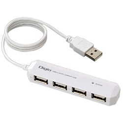 USB2.0ハブ 4ポート ホワイト UH-2214SW