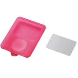AVD-SCA3NRD (レッド) [3rd iPod nano用保護フィルム付きシリコンケース]