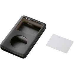 AVD-SCA6G16BK (ブラック) [iPod classic 160GB用 シリコンケース 液晶保護フィルム付]
