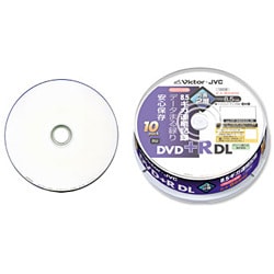 VP-R85SDL10 ［DVD+R 8.5GB 片面2層 2.4～8倍速対応 ワイドエリア印刷対応 スピンドルケース入り 10枚］