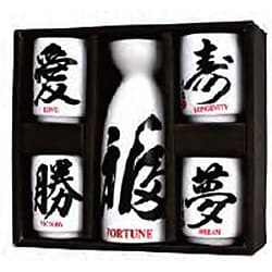 No.MT8 J [1合 1:4 酒器セット 漢字]