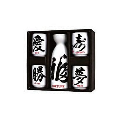 No.MT8 J [1合 1:4 酒器セット 漢字]